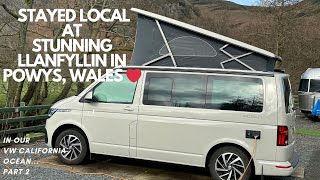 Waking up in a VW Califonia Ocean Campervan and Exploring Henstent Park Llanfyllin in Powys Wales [upl. by Yleek]