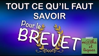 BREVET  TOUT ce quil faut savoir en maths  CONSEILS [upl. by Grace438]