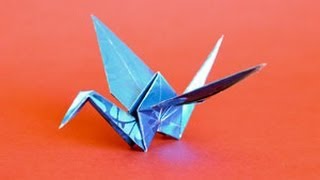 Origami Crane Instructions wwwOrigamiFuncom [upl. by Christy410]