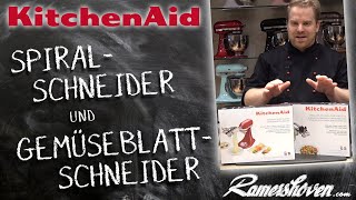 KitchenAid Spiralschneider und KitchenAid Gemüseblattschneider [upl. by Vassily]