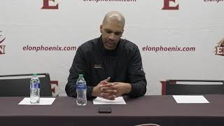 Elon MBB vs Stony Brook Press Conference 2824 [upl. by Notsirb]