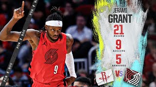 Jerami Grant Highlights 21 PTS  Trail Blazers vs Rockets  Jan 24 [upl. by Hecker818]