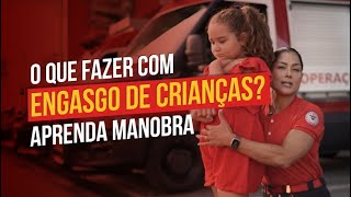 O que fazer com engasgo de crianças Aprenda manobra [upl. by Joby]