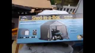 Shelter Logic garden shed assembly review [upl. by Eneg145]