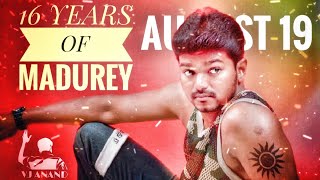 16 Years Of Madurey WhatsApp Status  THALAPATHY Vijay  Madurey  2K [upl. by Maurilia]