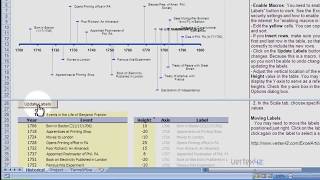 Timeline Template Demo Create a Timeline using Excel [upl. by Olathe]