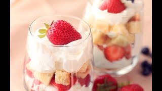 SuperFast and Easy Strawberry Angel Food Trifle [upl. by Lasala]