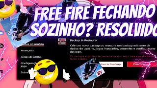 FREE FIRE FECHANDO SOZINHO🤔 RESOVIDO🍷 SEU FREE FIRE NÃO VAIS MAIS CONGELAR🥶 [upl. by Shanan]