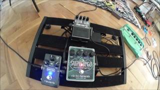 Ambient Guitar Drones  EHX Superego MXR M300 amp Boss RV6 Reverb pedals [upl. by Garratt940]