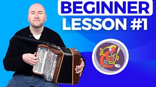 Irish Button Accordion Lesson 1  The Basics Start Here [upl. by Enattirb]