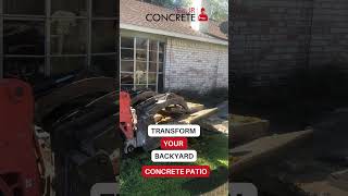 Transform your backyard with Concrete Patio [upl. by Eirac]