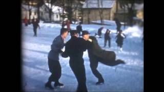 Outdoor Ice Skating Rink 1950s Little Falls NY [upl. by Anikahs236]