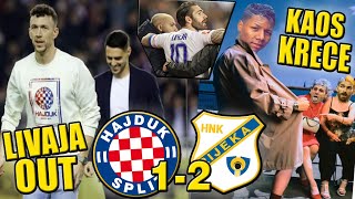 🔴HAJDUK 12 RIJEKA🔴DEBAKL NA PUNOM POLJUDU🔴LIVAJA OUT 3 TJEDNA🔴RIJEKA PREUZELA VRH HNLA🔴 [upl. by Ecirpac132]