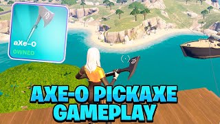 Fortnite AxeO Pickaxe Gameplay ⛏️ The Weekend [upl. by Richie798]