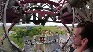 Movieland Park Hollywood Tower 360° VR POV Onride [upl. by Allit]