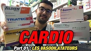 les médicaments en cardiologie  quels sont les vasodilatateurs pour vendeurs en pharmacie Algerie [upl. by Meriel]