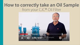 How to correctly taken an oil sample from your CJC Oil Filter [upl. by Eleumas]