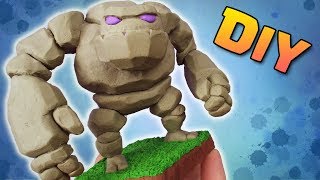 Making Golem from Clash Royale in Polymer Clay [upl. by Mahsih]