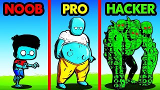 NOOB vs PRO vs HACKER ZOMBIE [upl. by Eddra]