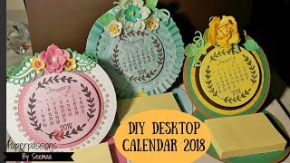 DIY Desktop calendar 2018 [upl. by Oiramad557]