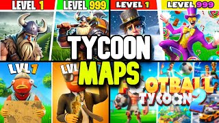 10 BEST Fortnite Tycoon Creative Maps in 2024 [upl. by Aihseket]