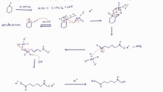 Reaction Mechanism for Adipic acid synthesis chemicalreaction [upl. by Child]