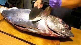 How to Fillet Big Yellowfin Tuna for Sasimi amp Sushi [upl. by Woodruff883]