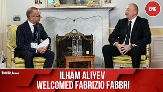 President of Azerbaijan Ilham Aliyev met with CEO of Italys Ansaldo Energia company Fabrizio Fabbri [upl. by Harifaz]