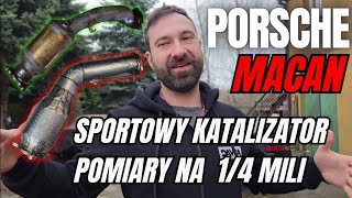 224 Coobcio amp Basia  Porsche Macan Sportowy Katalizator a przegląd Pomiary 14mili 0100kmh [upl. by Witcher]