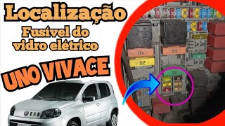 Fiat uno Vivace parou de funcionar o vidro⚠️⚠️Localização do fusível do vidro elétrico [upl. by Cassandra338]