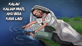 Asal usul La Lorona  Ibu Stress Tenggelamin Anak Sendiri HORORMISTERI Animasi Horor Kartun Hantu [upl. by Magdala]