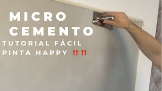 Cómo aplicar microcemento 🖖tutorial fácil [upl. by Sallee]