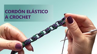 CORDÓN ELÁSTICO A CROCHET  TUTORIAL en menos de 5 minutos [upl. by Nawrocki]