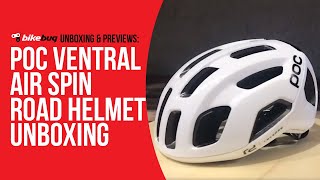 POC Ventral Air Spin Road Helmet Unboxing  Bikebug [upl. by Ertemed]