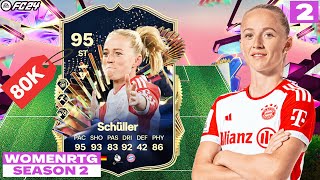 95 Schüller TOTS นำทีมลุย Division Rivals 💟 l Women RTG S2 2  FC 24 Ultimate Team [upl. by Asaret]