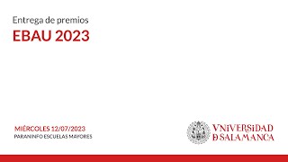 Premios EBAU 2023 [upl. by Alastair407]