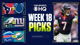 NFL Week 18 BETTING PREVIEW Expert Picks For EVERY GAME I CBS Sports [upl. by Hagood]