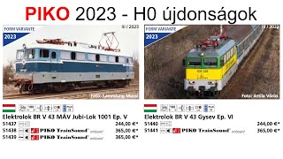 PIKO 2023as magyar vonatkozású H0 újdonságok [upl. by Cacilia]