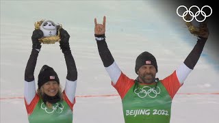 The USA takes Gold Mixed Team Cross Highlights🏂  Snowboard Beijing 2022 [upl. by Nylesor]