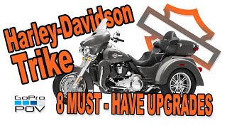 Harley Davidson Trike  8 MustHave Upgrades Rider POV [upl. by Neret515]