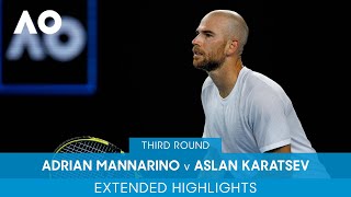 Adrian Mannarino v Aslan Karatsev Extended Highlights 3R  Australian Open 2022 [upl. by Dud]