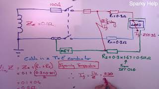 2391 5357 Practical guide to the calculation of Zs and Fault Current Worked Example [upl. by Ahsiryt]