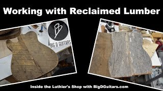 Working with Reclaimed Lumber  Upcycling Barnyard wood [upl. by Newkirk]