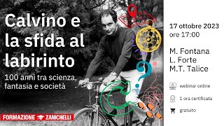 Webinar  Calvino e la sfida al labirinto 100 anni tra scienza fantasia e società [upl. by Neelhtak]