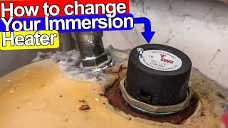 HOW TO CHANGE IMMERSION HEATER STEP BY STEP  Plumbing Tips [upl. by Alta]