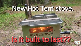 Large Hot Tent Stove  Interesting features  Heavy Stainless steel [upl. by Whiney]