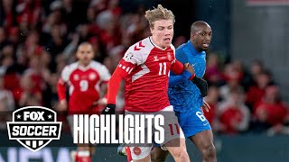 Denmark vs Finland Highlights  UEFA European Qualifiers [upl. by Moody]