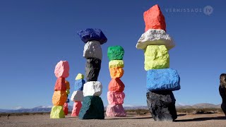 Ugo Rondinone Seven Magic Mountains [upl. by Zetniuq]