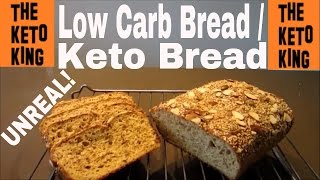 Low Carb Bread  Keto Bread  Banting Bread – the ONLY bread recipe you will need [upl. by Enilesor]