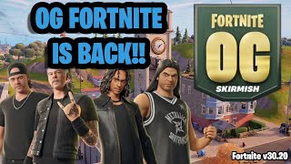 Fortnite OG is back Fortnite Update v3020 Explained [upl. by Eelahc]